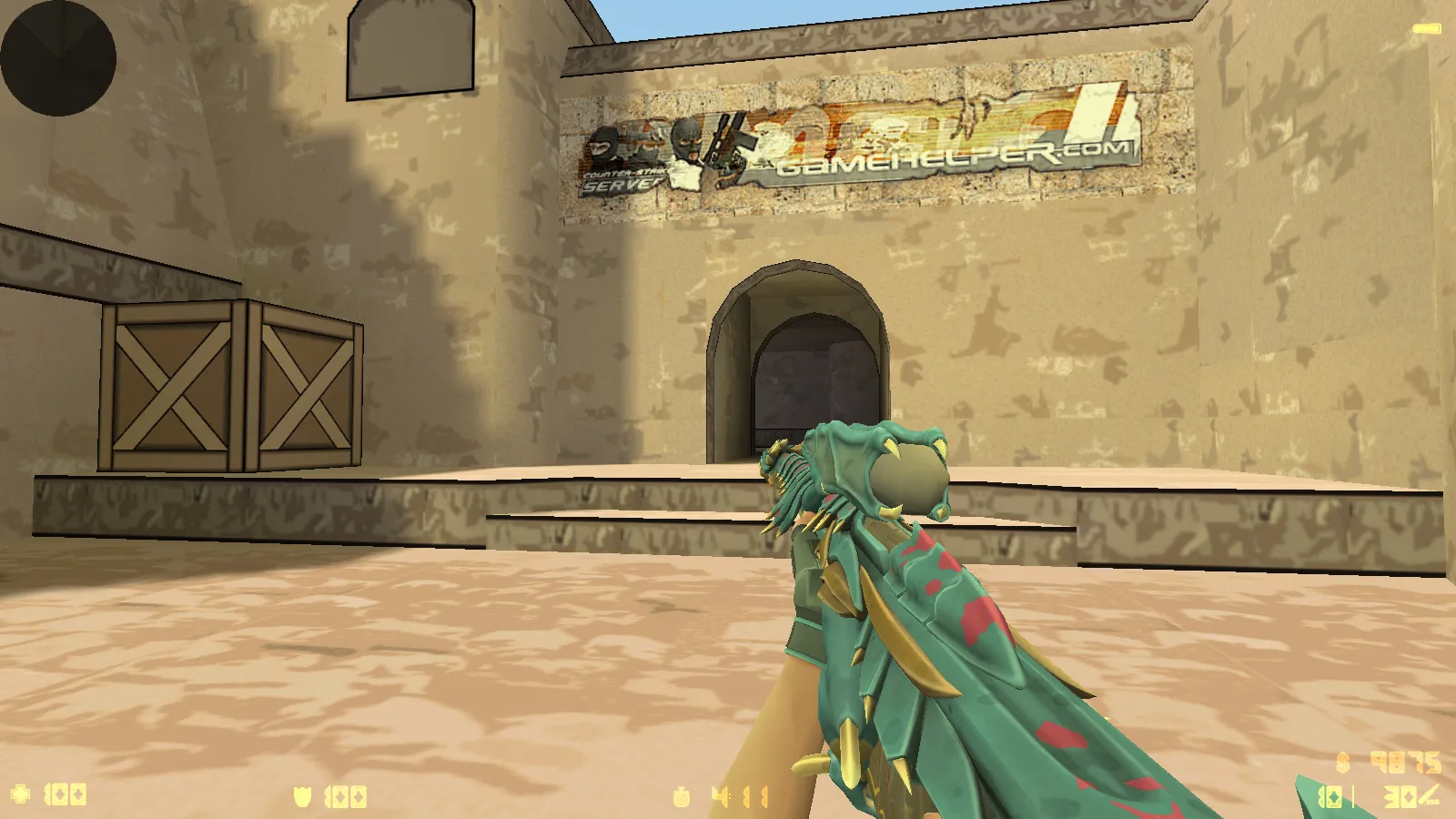 Скриншот  CS 1.6 Valorant Mod: меню, звуки, v_/p_/w_ оружие и стабильный FPS как в кс 1.6