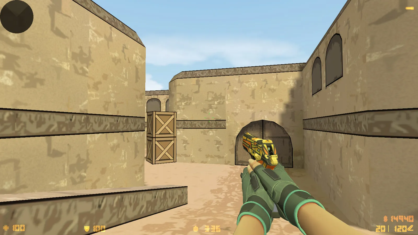 Скриншот  CS 1.6 Valorant Mod: меню, звуки, v_/p_/w_ оружие и стабильный FPS как в кс 1.6