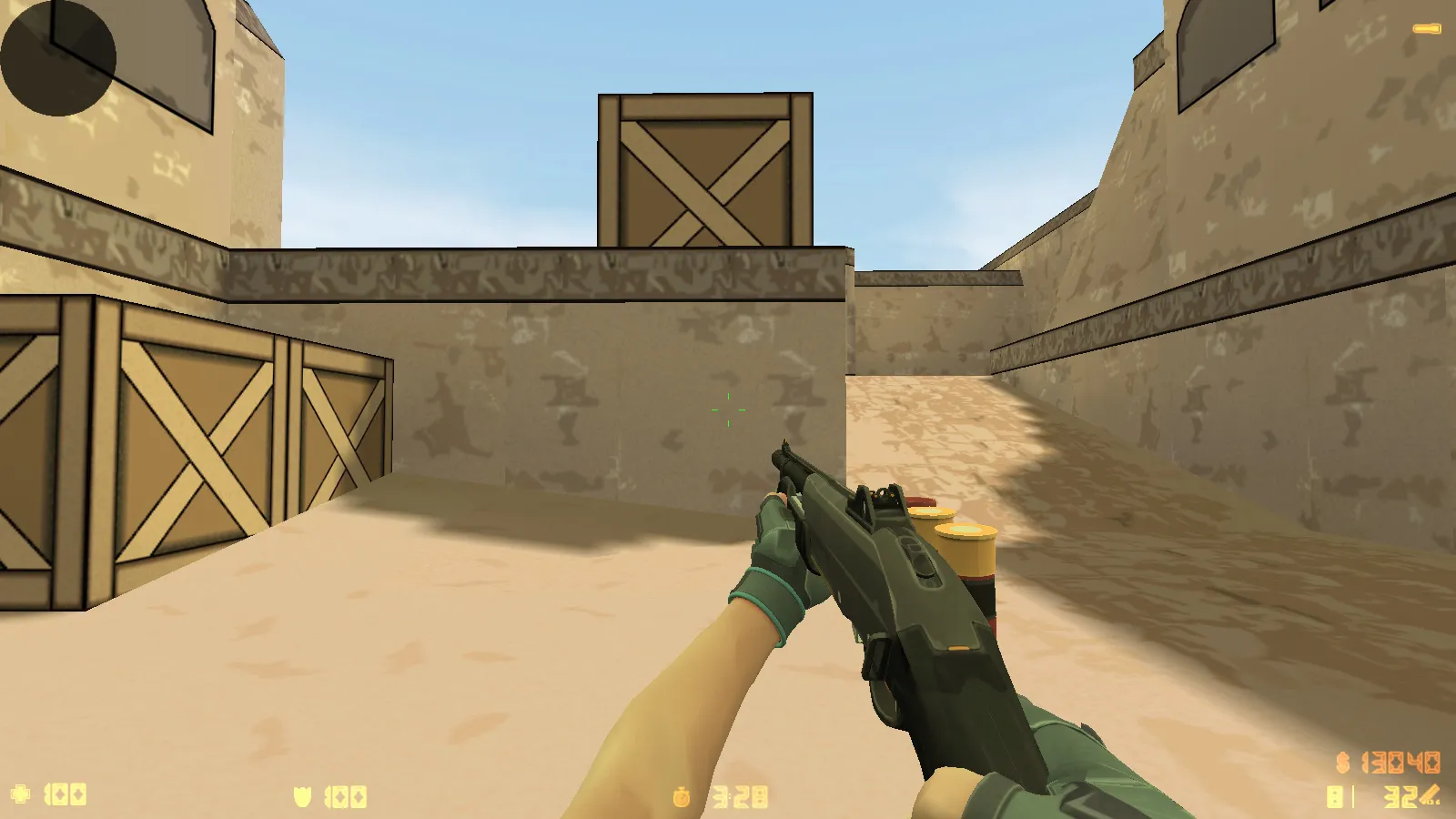 Скриншот  CS 1.6 Valorant Mod: меню, звуки, v_/p_/w_ оружие и стабильный FPS как в кс 1.6