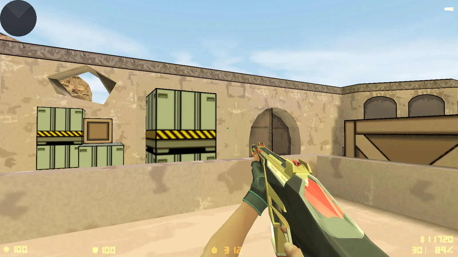 Скриншот  CS 1.6 Valorant Mod: меню, звуки, v_/p_/w_ оружие и стабильный FPS как в кс 1.6