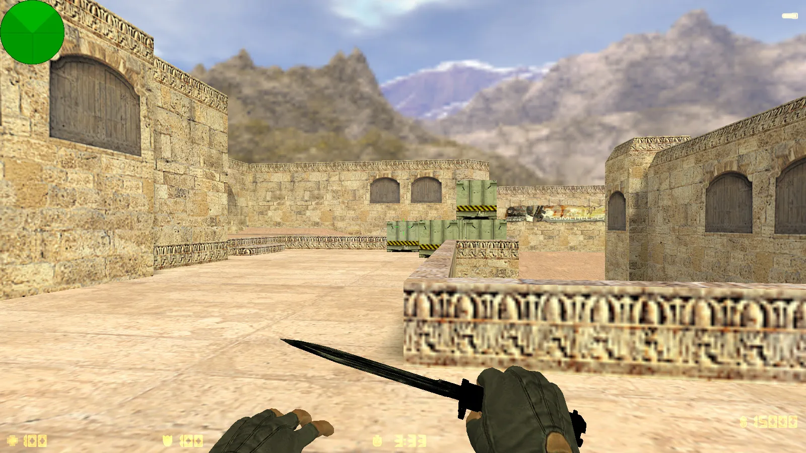 Скриншот CS 1.6 от Весёлого Ромки: блогерская сборка Jew Show с 4 аддонами, синие перчатки, черное меню и оптимизированный config.cfg