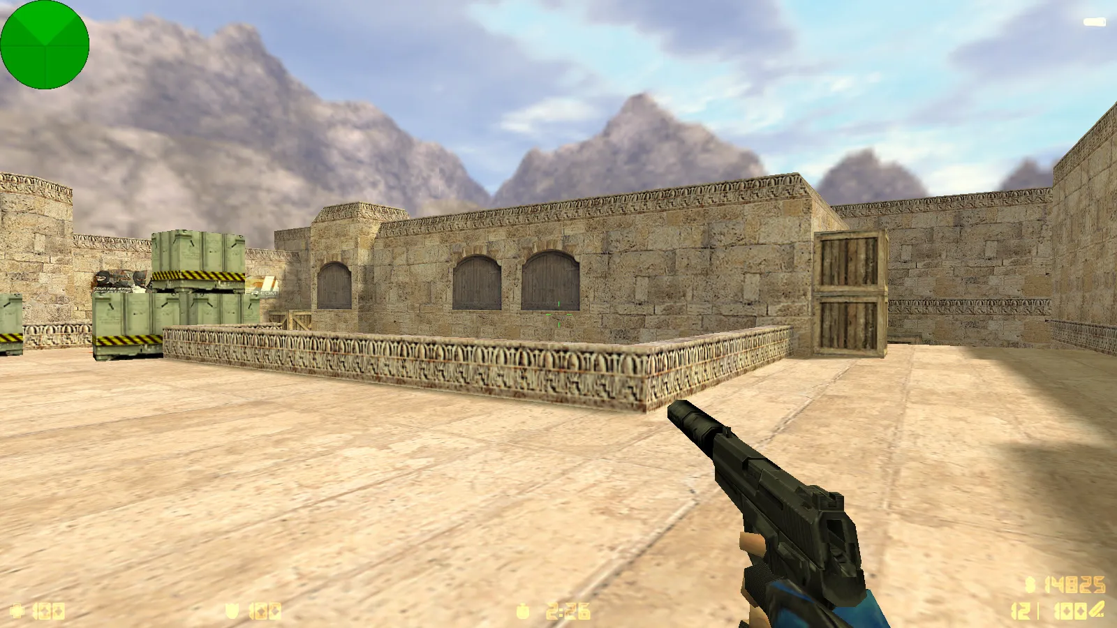 Скриншот  CS 1.6 от Весёлого Ромки: блогерская сборка Jew Show с 4 аддонами, синие перчатки, черное меню и оптимизированный config.cfg