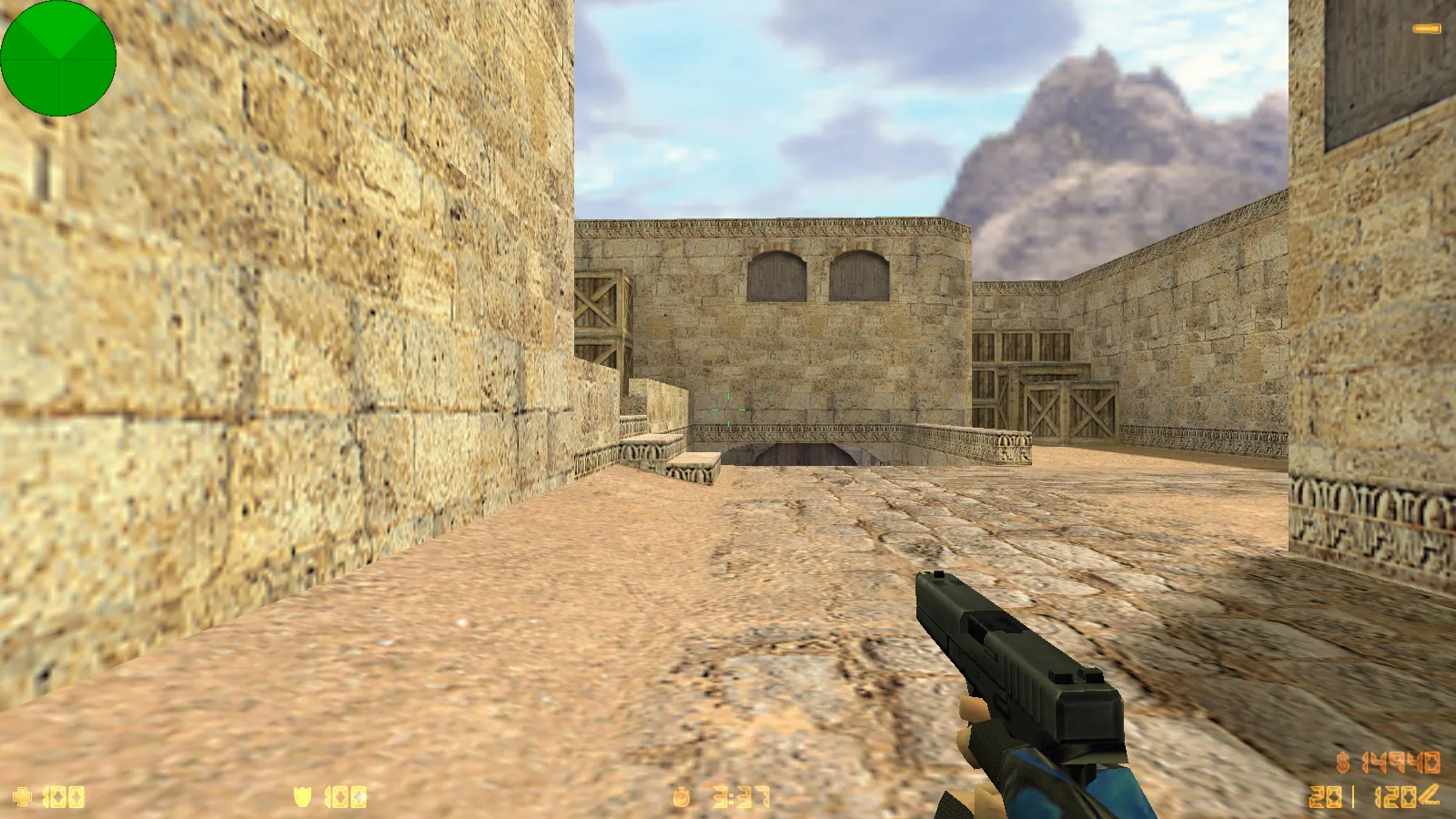 Скриншот  CS 1.6 от Весёлого Ромки: блогерская сборка Jew Show с 4 аддонами, синие перчатки, черное меню и оптимизированный config.cfg