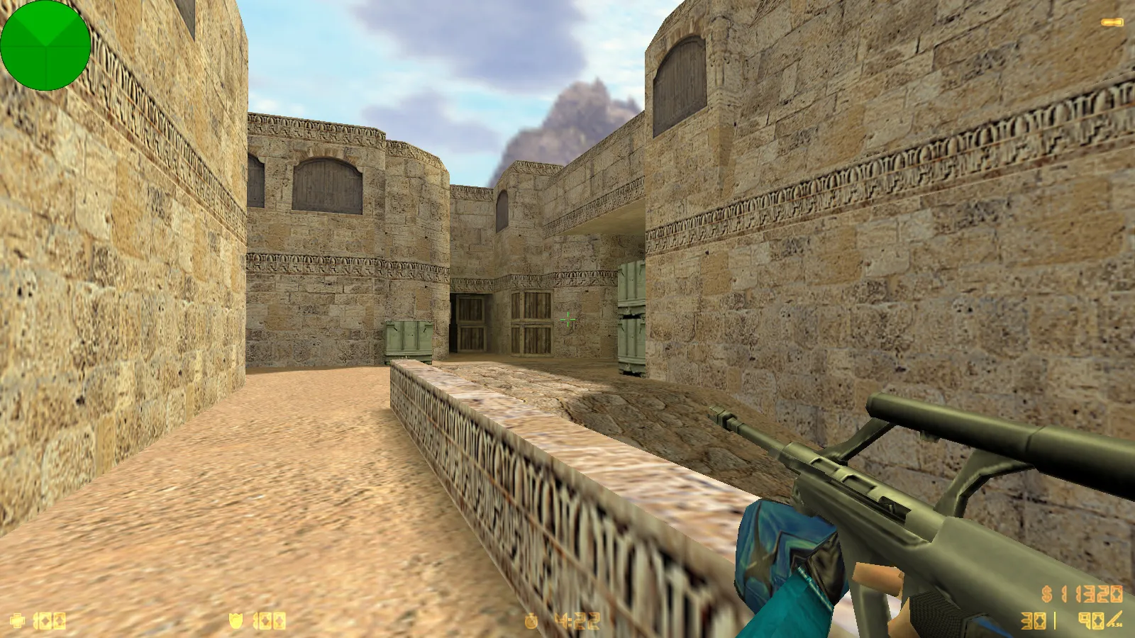 Скриншот  CS 1.6 от Весёлого Ромки: блогерская сборка Jew Show с 4 аддонами, синие перчатки, черное меню и оптимизированный config.cfg