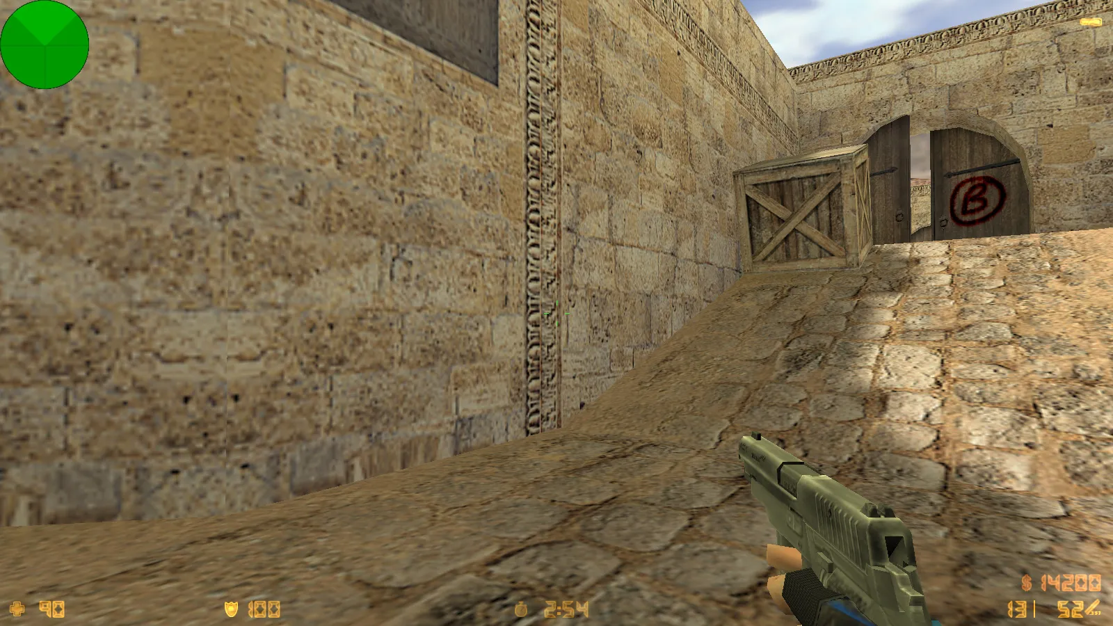 Скриншот  CS 1.6 от Весёлого Ромки: блогерская сборка Jew Show с 4 аддонами, синие перчатки, черное меню и оптимизированный config.cfg