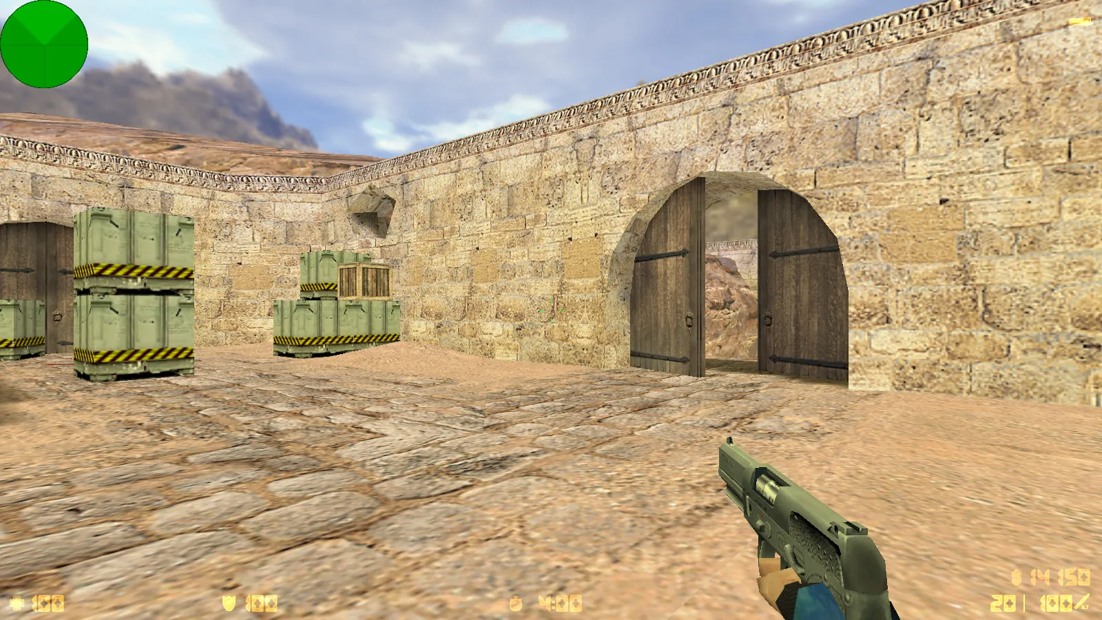 Скриншот  CS 1.6 от Весёлого Ромки: блогерская сборка Jew Show с 4 аддонами, синие перчатки, черное меню и оптимизированный config.cfg