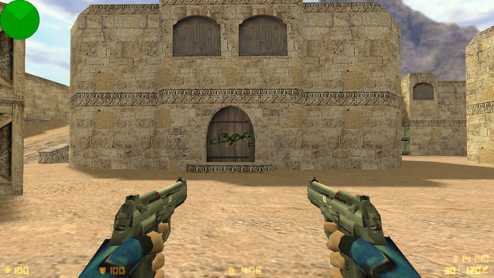 Скриншот  CS 1.6 от Весёлого Ромки: блогерская сборка Jew Show с 4 аддонами, синие перчатки, черное меню и оптимизированный config.cfg