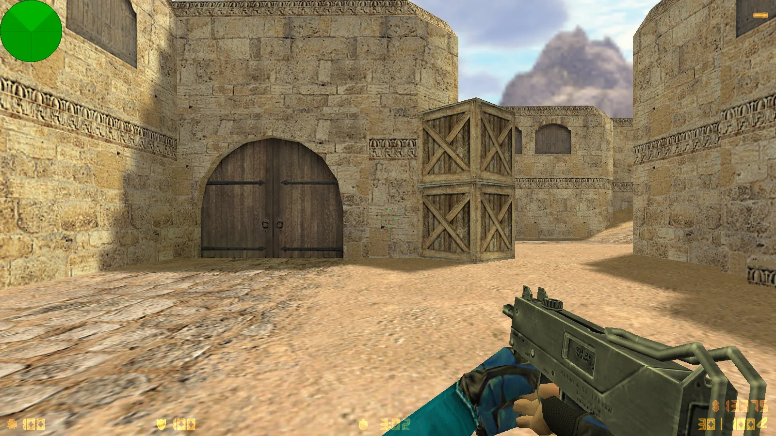 Скриншот  CS 1.6 от Весёлого Ромки: блогерская сборка Jew Show с 4 аддонами, синие перчатки, черное меню и оптимизированный config.cfg