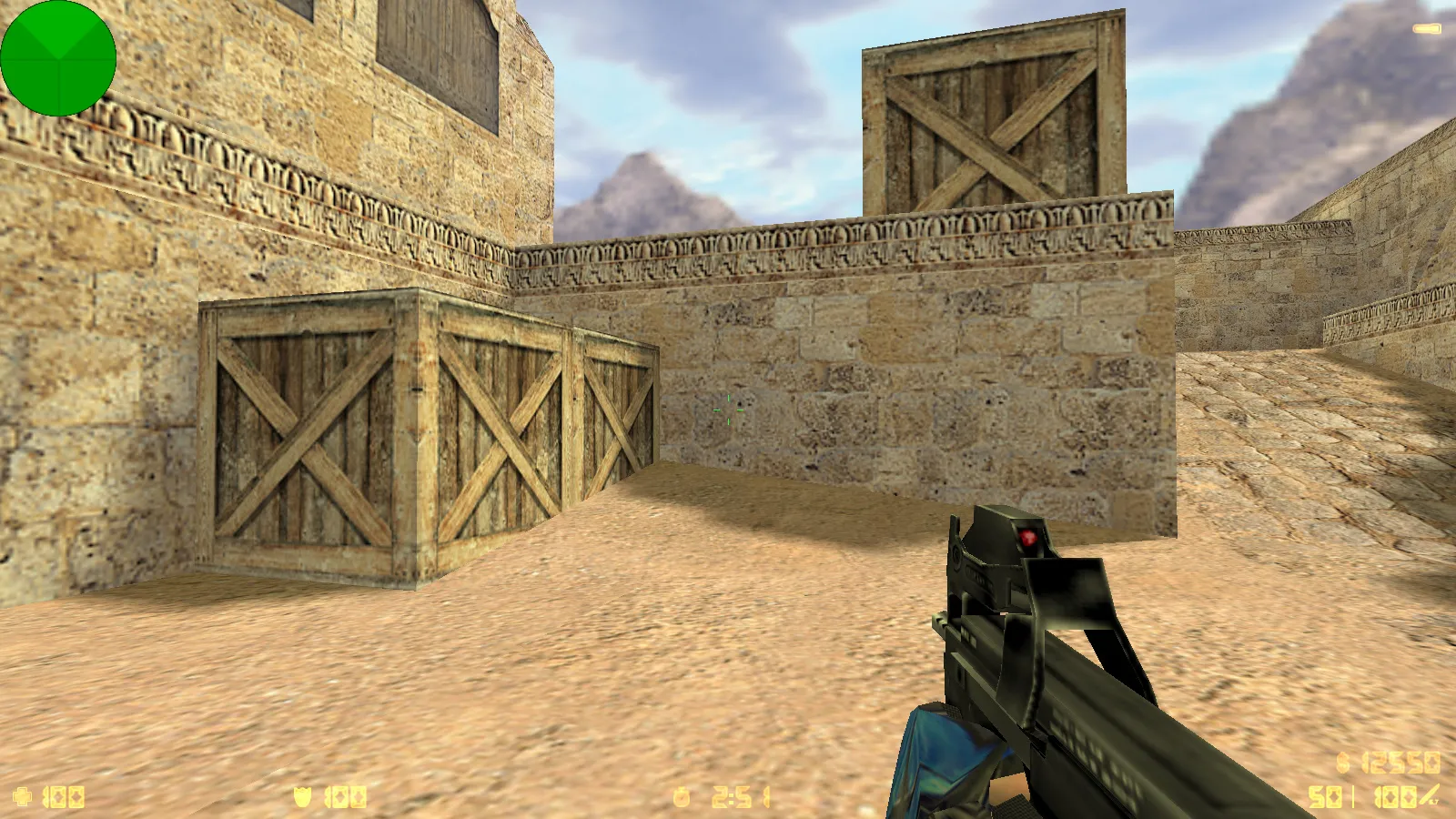 Скриншот  CS 1.6 от Весёлого Ромки: блогерская сборка Jew Show с 4 аддонами, синие перчатки, черное меню и оптимизированный config.cfg