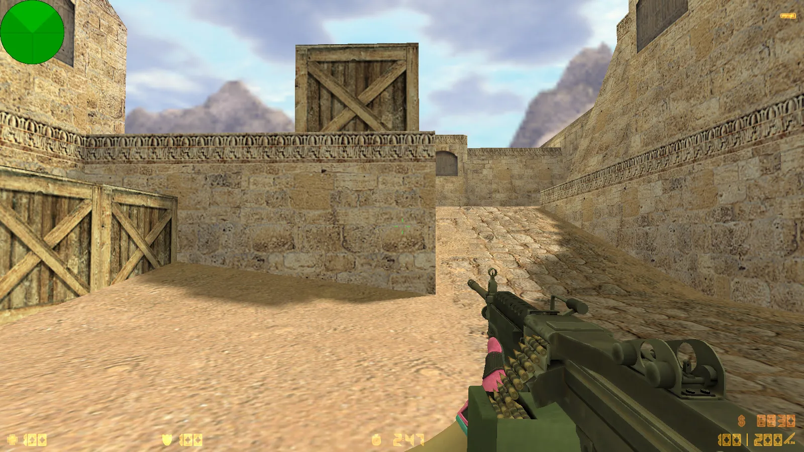 Скриншот  CS 1.6 Vice: сборка с 6 апдейтами, скины под CS2, спорт перчатки «Порок», темно-синее меню и оптимизированный конфиг