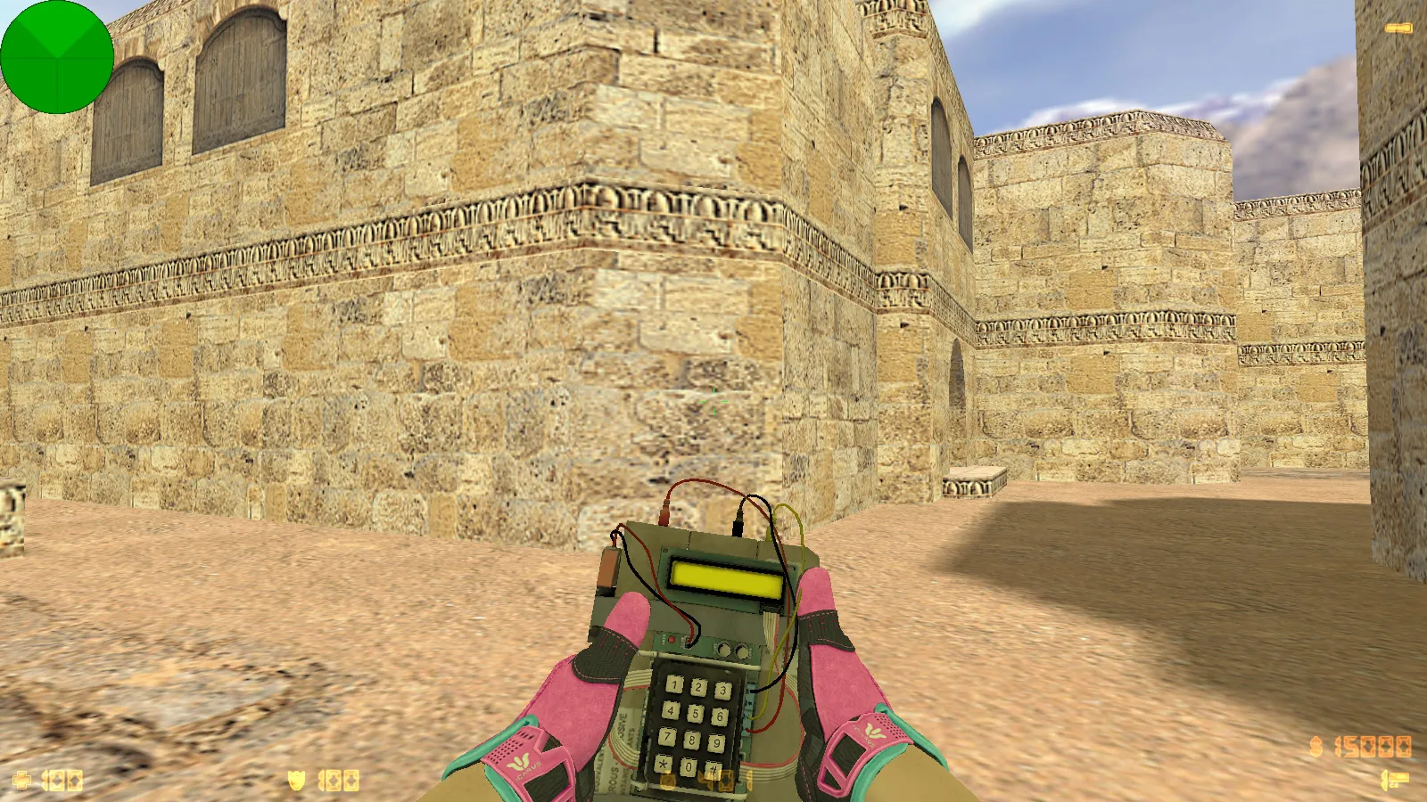 Скриншот  CS 1.6 Vice: сборка с 6 апдейтами, скины под CS2, спорт перчатки «Порок», темно-синее меню и оптимизированный конфиг