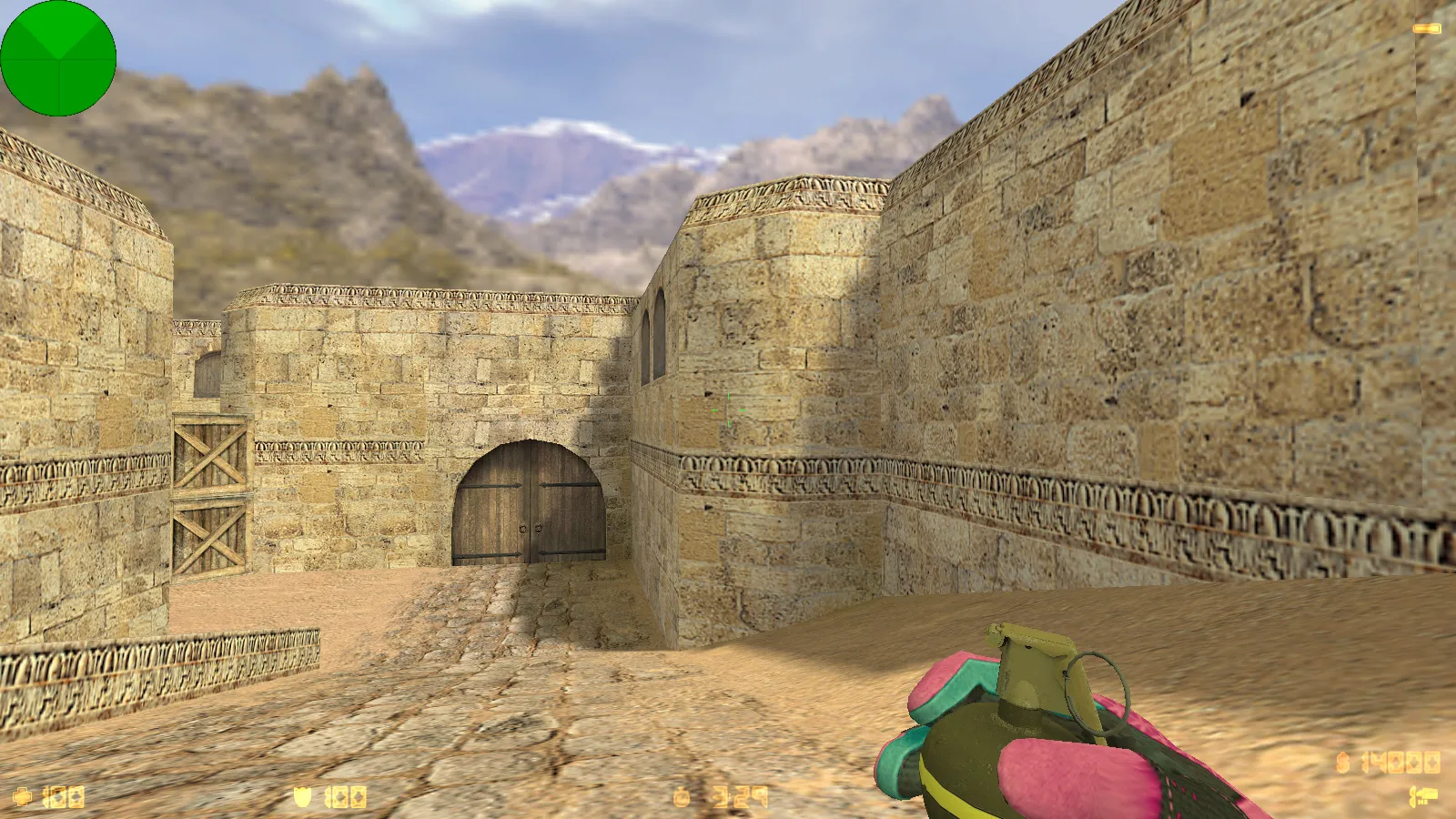 Скриншот  CS 1.6 Vice: сборка с 6 апдейтами, скины под CS2, спорт перчатки «Порок», темно-синее меню и оптимизированный конфиг