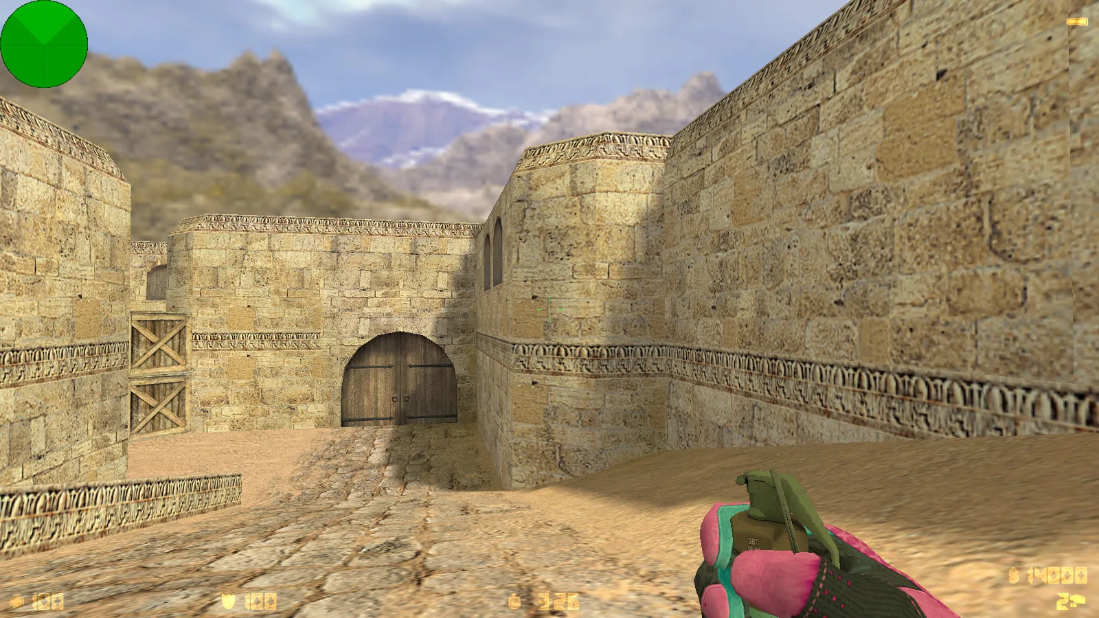 Скриншот  CS 1.6 Vice: сборка с 6 апдейтами, скины под CS2, спорт перчатки «Порок», темно-синее меню и оптимизированный конфиг