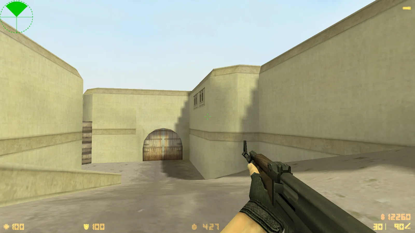 Скриншот CS 1.6 Violent Clash: сборка с черными моделями оружия, прозрачным меню, sniper Fury и оптимизированным конфигом