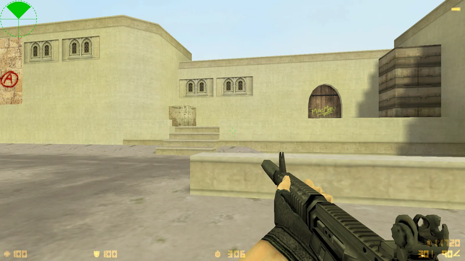 Скриншот CS 1.6 Violent Clash: сборка с черными моделями оружия, прозрачным меню, sniper Fury и оптимизированным конфигом