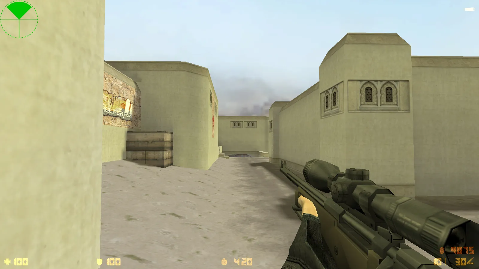 Скриншот  CS 1.6 Violent Clash: сборка с черными моделями оружия, прозрачным меню, sniper Fury и оптимизированным конфигом