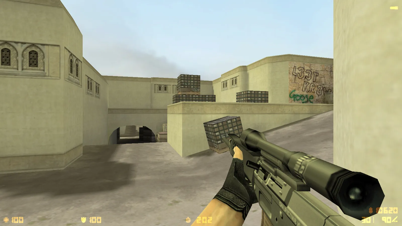 Скриншот  CS 1.6 Violent Clash: сборка с черными моделями оружия, прозрачным меню, sniper Fury и оптимизированным конфигом