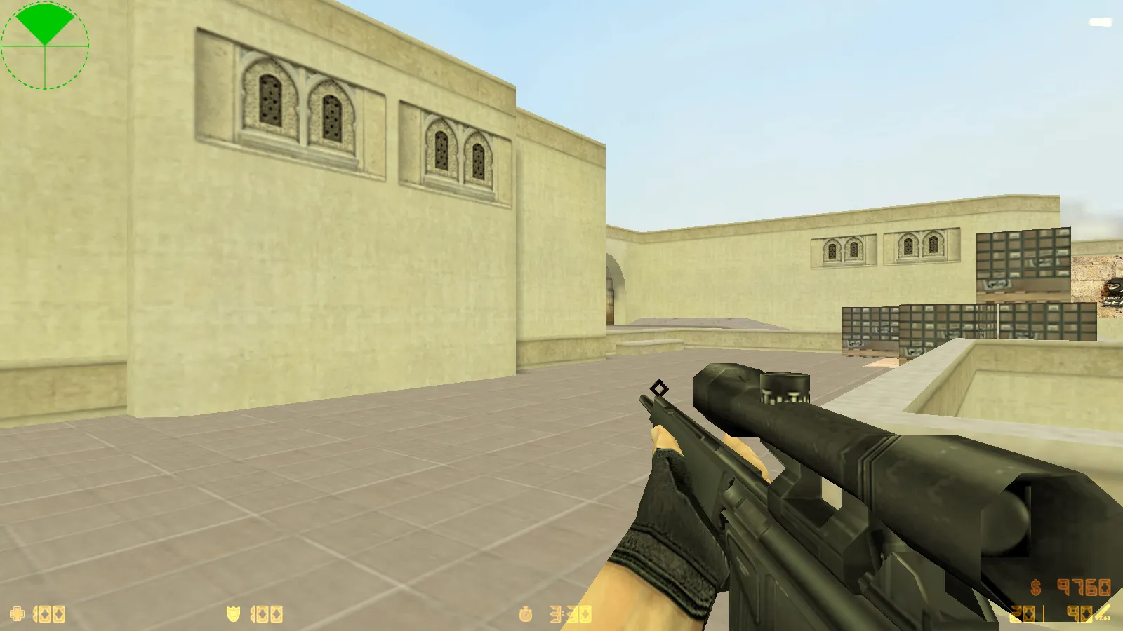 Скриншот  CS 1.6 Violent Clash: сборка с черными моделями оружия, прозрачным меню, sniper Fury и оптимизированным конфигом