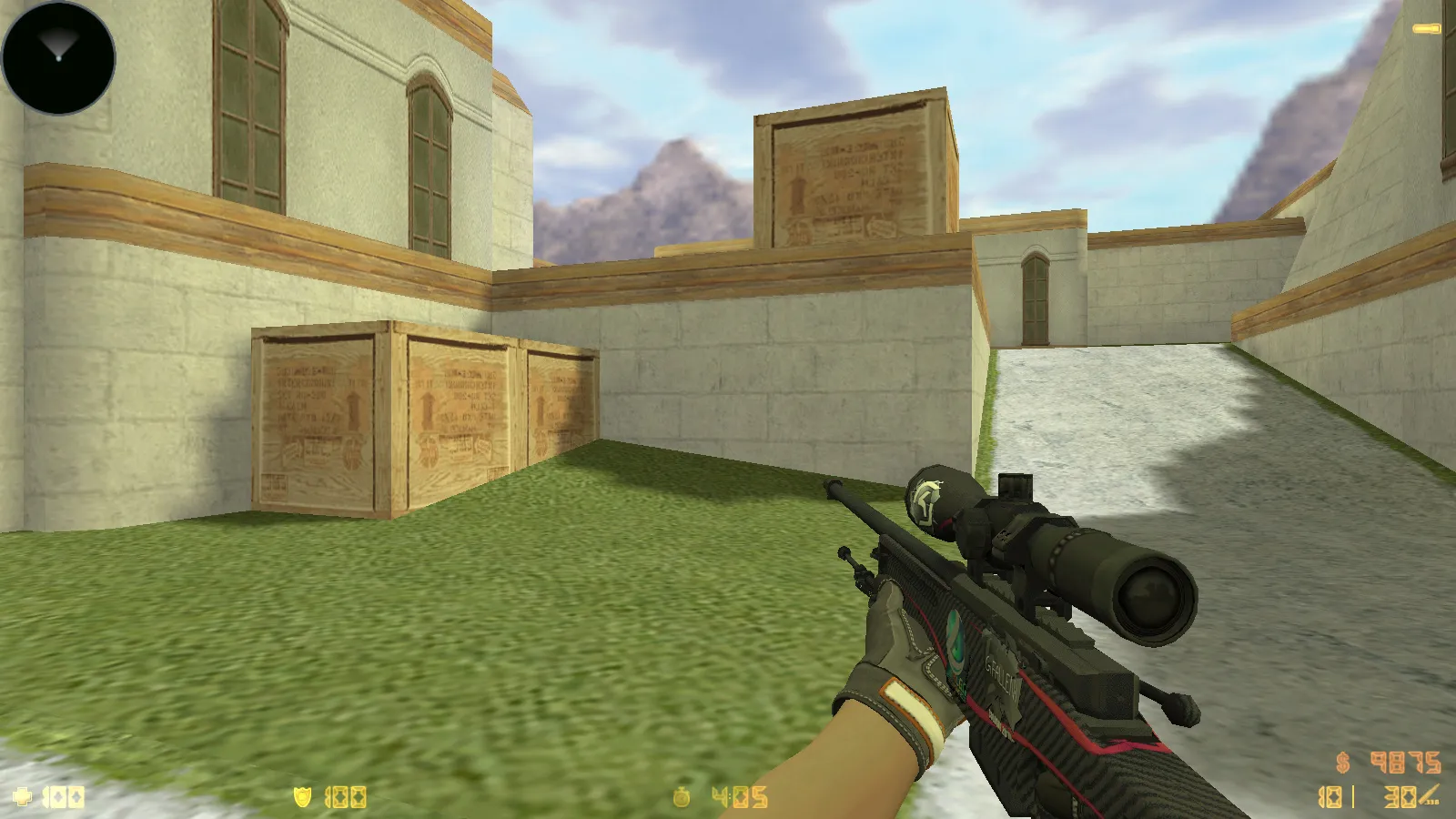 Скриншот  CS 1.6 Vortex — тематическая сборка с CS2 скинами, темным меню, оптимизированным конфигом и звуками