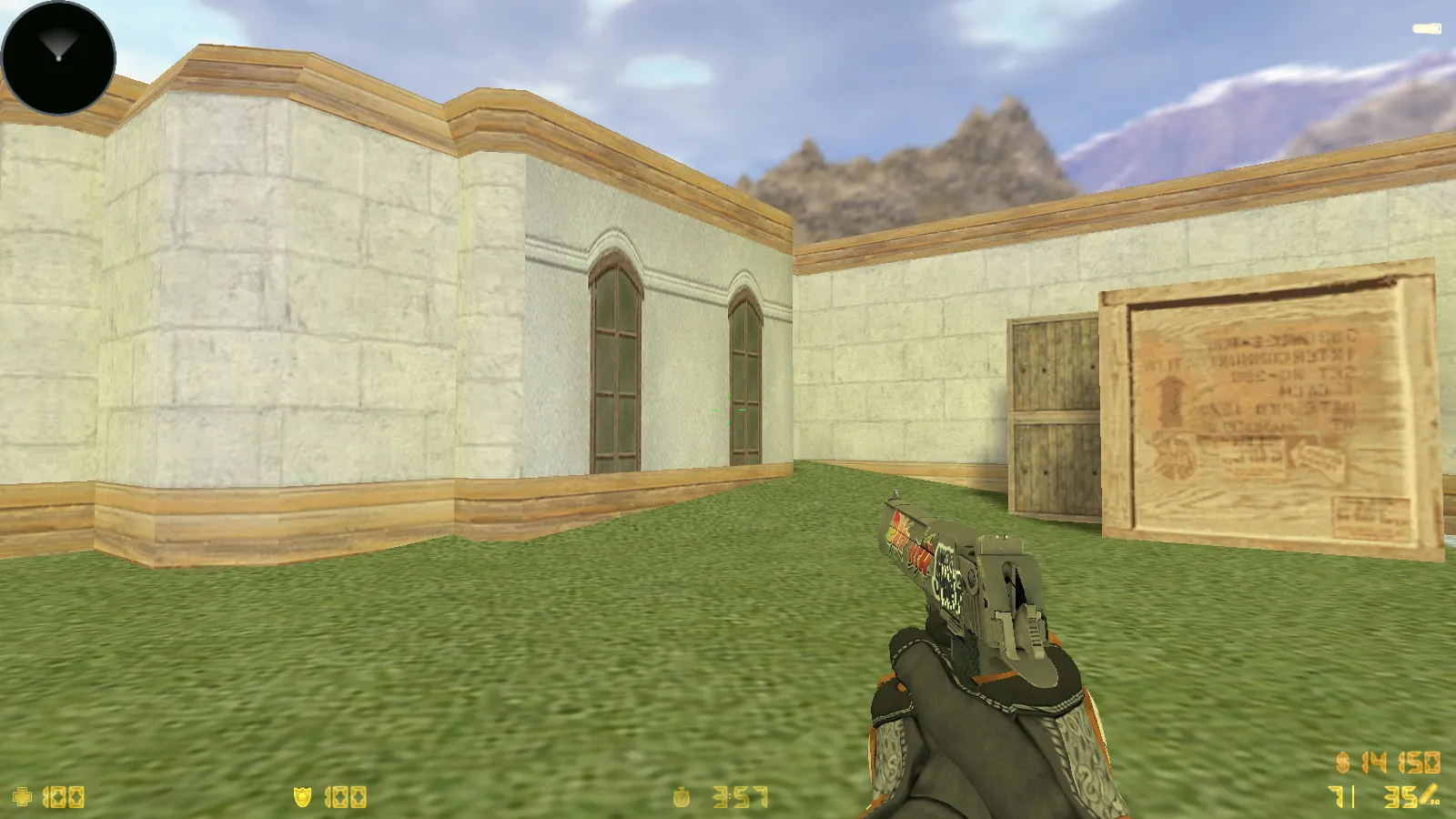 Скриншот  CS 1.6 Vortex — тематическая сборка с CS2 скинами, темным меню, оптимизированным конфигом и звуками