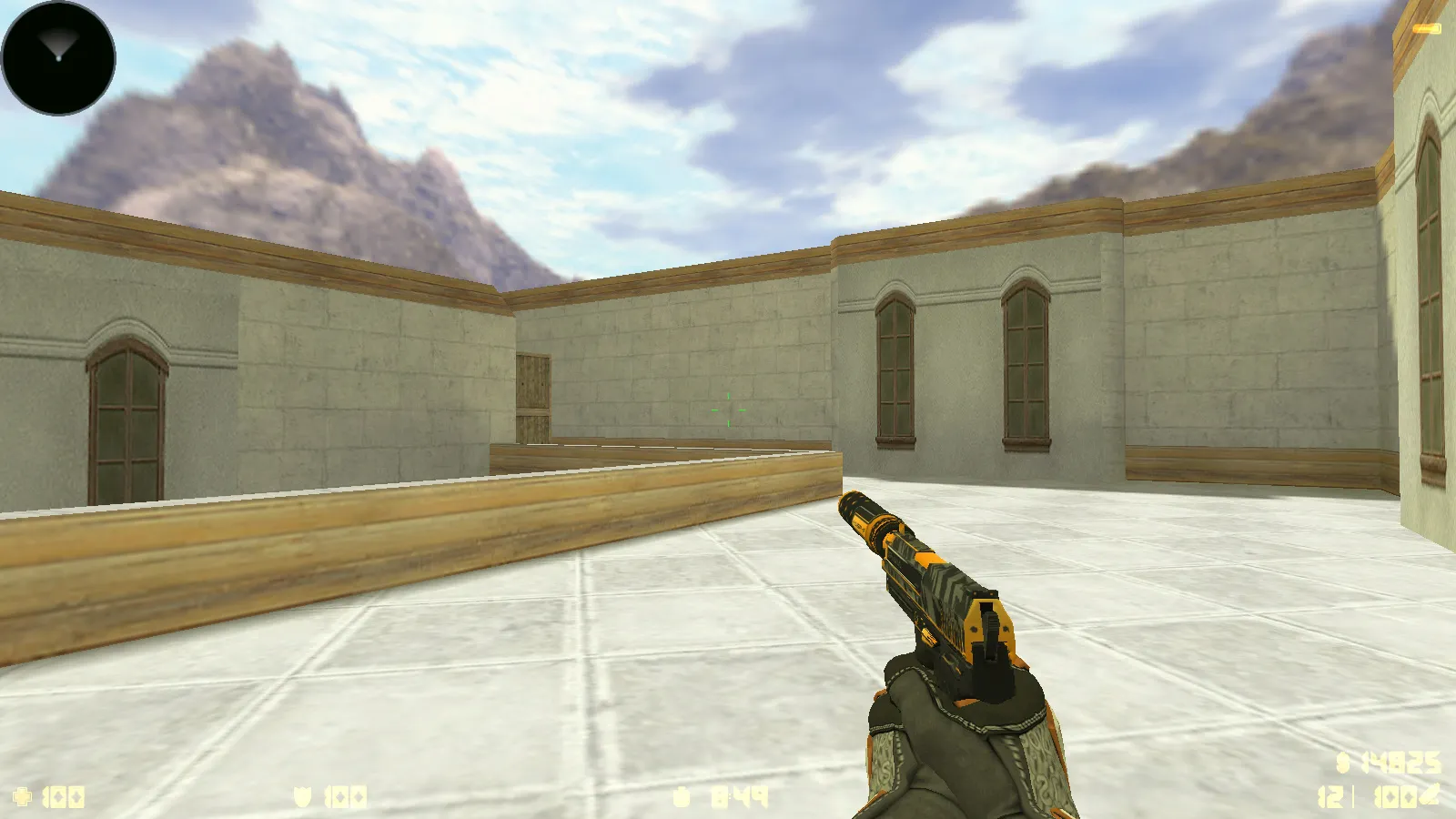 Скриншот  CS 1.6 Vortex — тематическая сборка с CS2 скинами, темным меню, оптимизированным конфигом и звуками