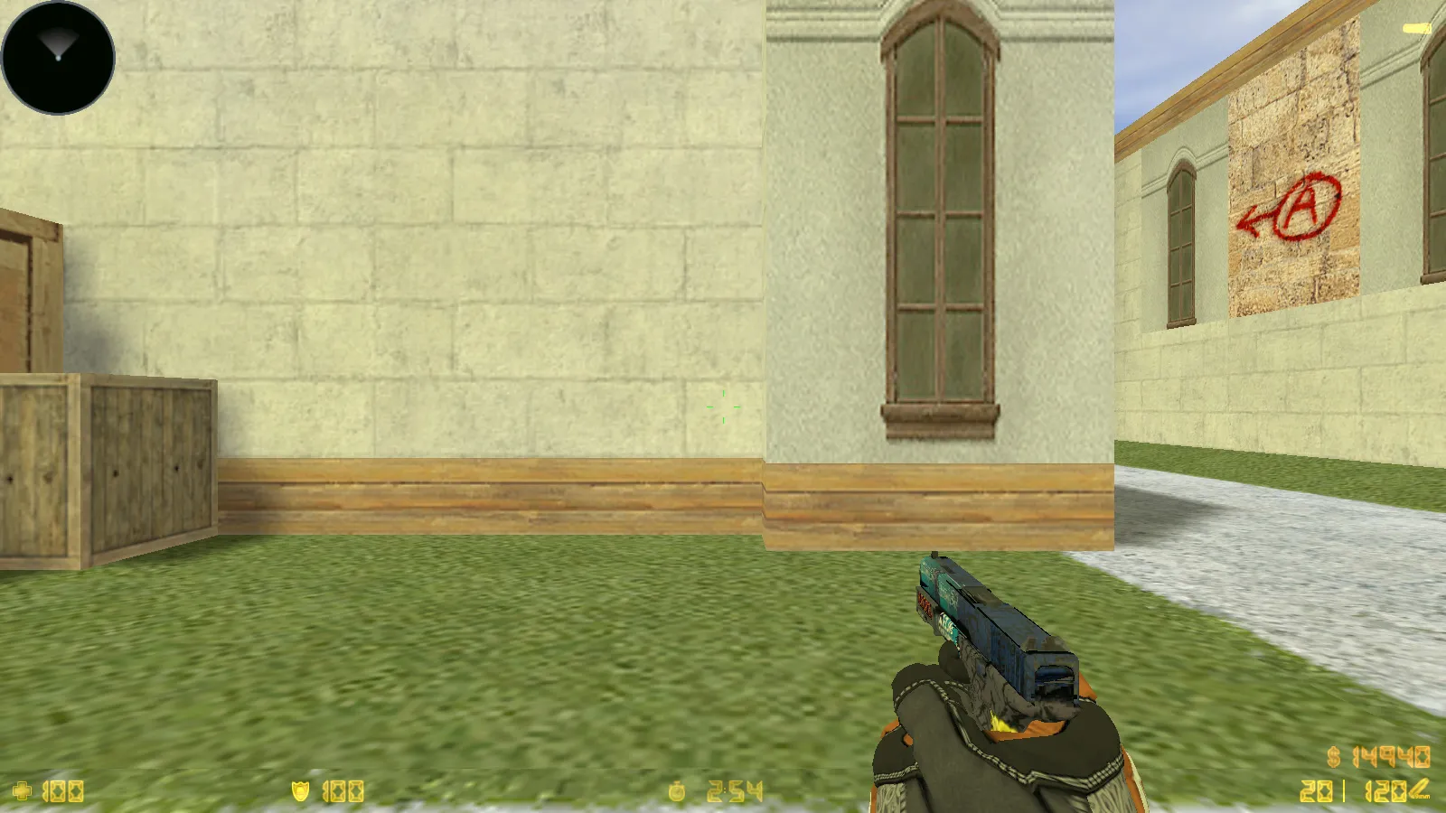 Скриншот  CS 1.6 Vortex — тематическая сборка с CS2 скинами, темным меню, оптимизированным конфигом и звуками