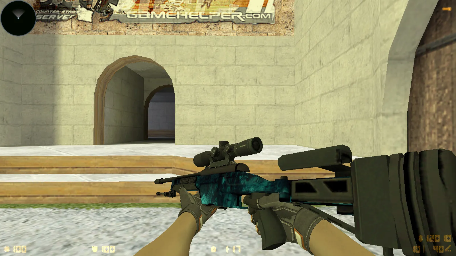 Скриншот  CS 1.6 Vortex — тематическая сборка с CS2 скинами, темным меню, оптимизированным конфигом и звуками