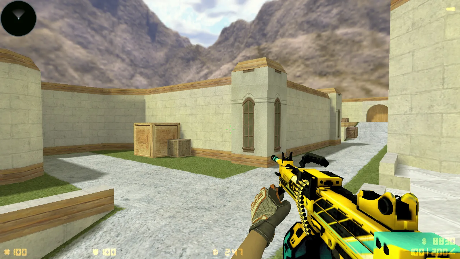 Скриншот  CS 1.6 Vortex — тематическая сборка с CS2 скинами, темным меню, оптимизированным конфигом и звуками