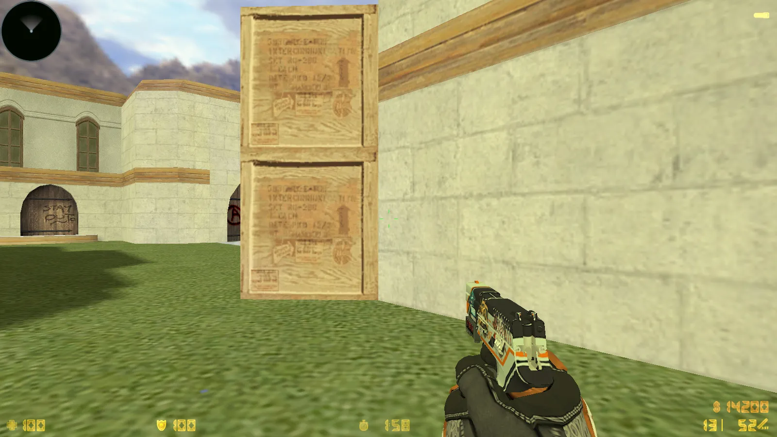 Скриншот  CS 1.6 Vortex — тематическая сборка с CS2 скинами, темным меню, оптимизированным конфигом и звуками