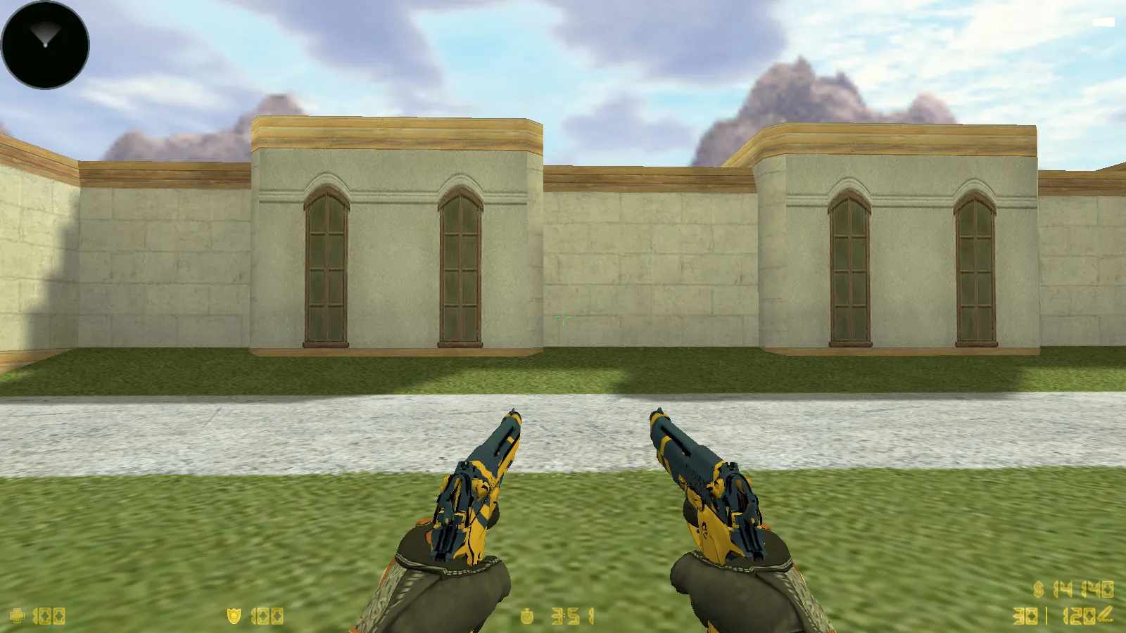 Скриншот  CS 1.6 Vortex — тематическая сборка с CS2 скинами, темным меню, оптимизированным конфигом и звуками