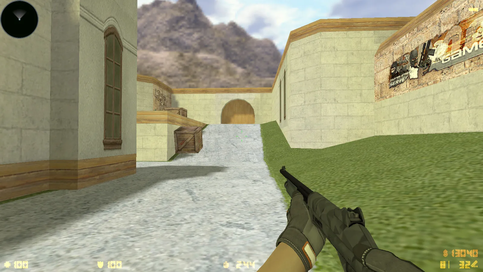 Скриншот  CS 1.6 Vortex — тематическая сборка с CS2 скинами, темным меню, оптимизированным конфигом и звуками