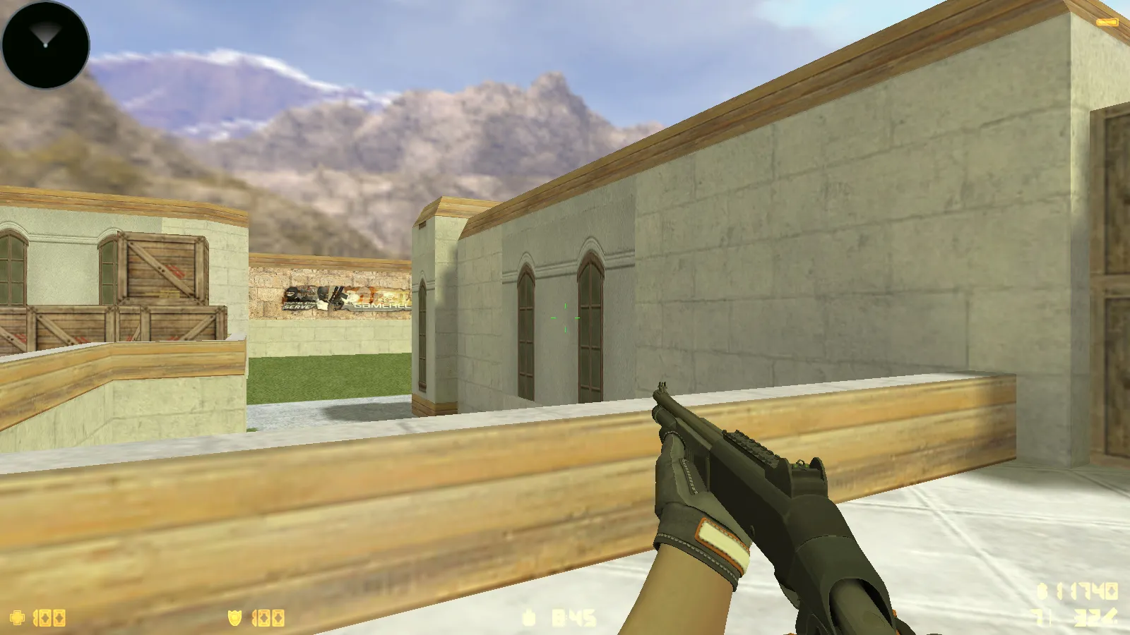 Скриншот  CS 1.6 Vortex — тематическая сборка с CS2 скинами, темным меню, оптимизированным конфигом и звуками