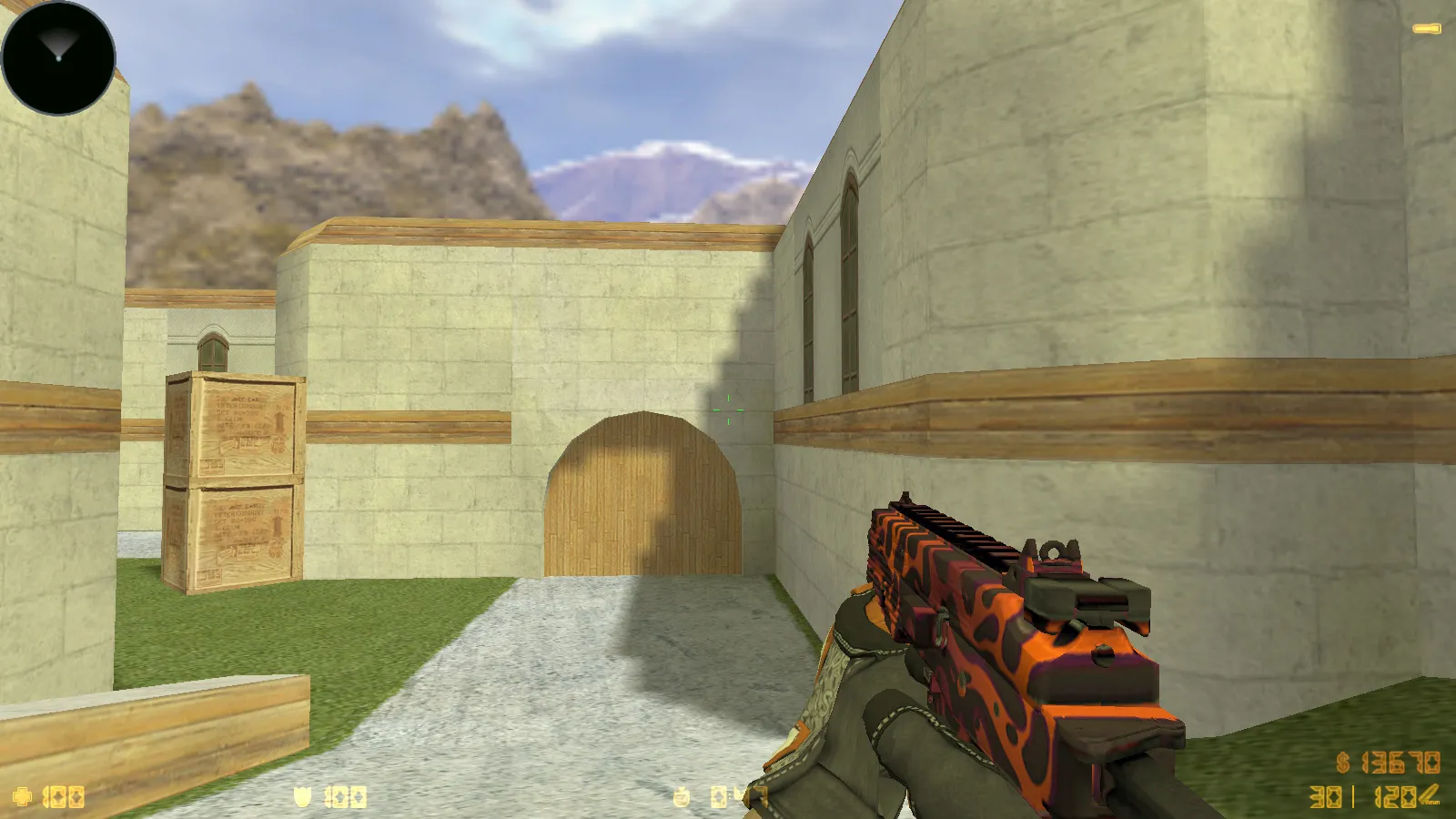 Скриншот  CS 1.6 Vortex — тематическая сборка с CS2 скинами, темным меню, оптимизированным конфигом и звуками