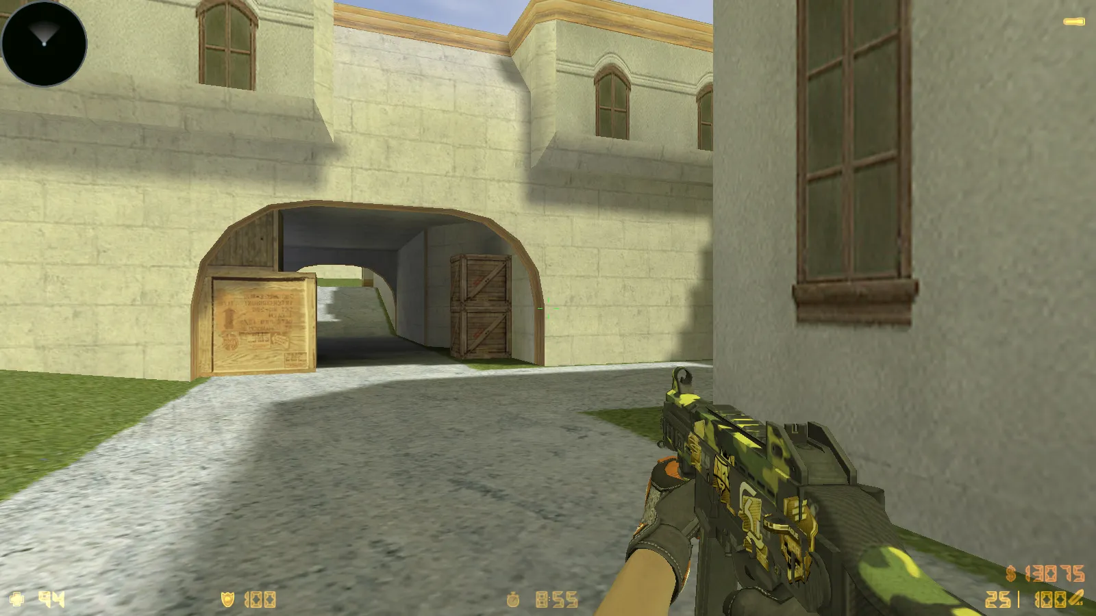 Скриншот  CS 1.6 Vortex — тематическая сборка с CS2 скинами, темным меню, оптимизированным конфигом и звуками