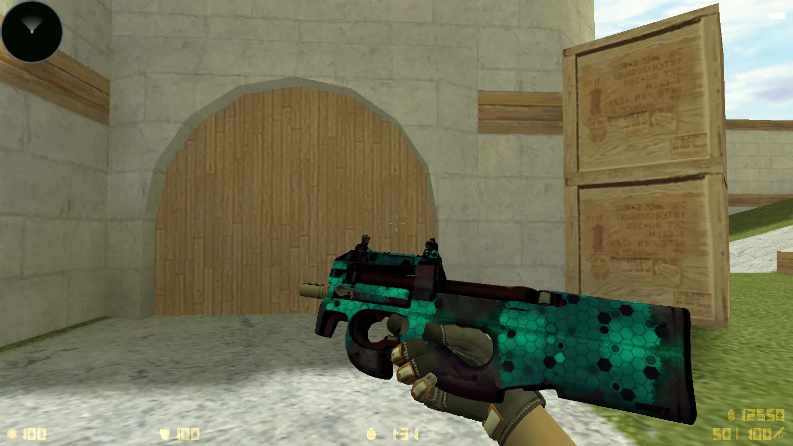 Скриншот  CS 1.6 Vortex — тематическая сборка с CS2 скинами, темным меню, оптимизированным конфигом и звуками