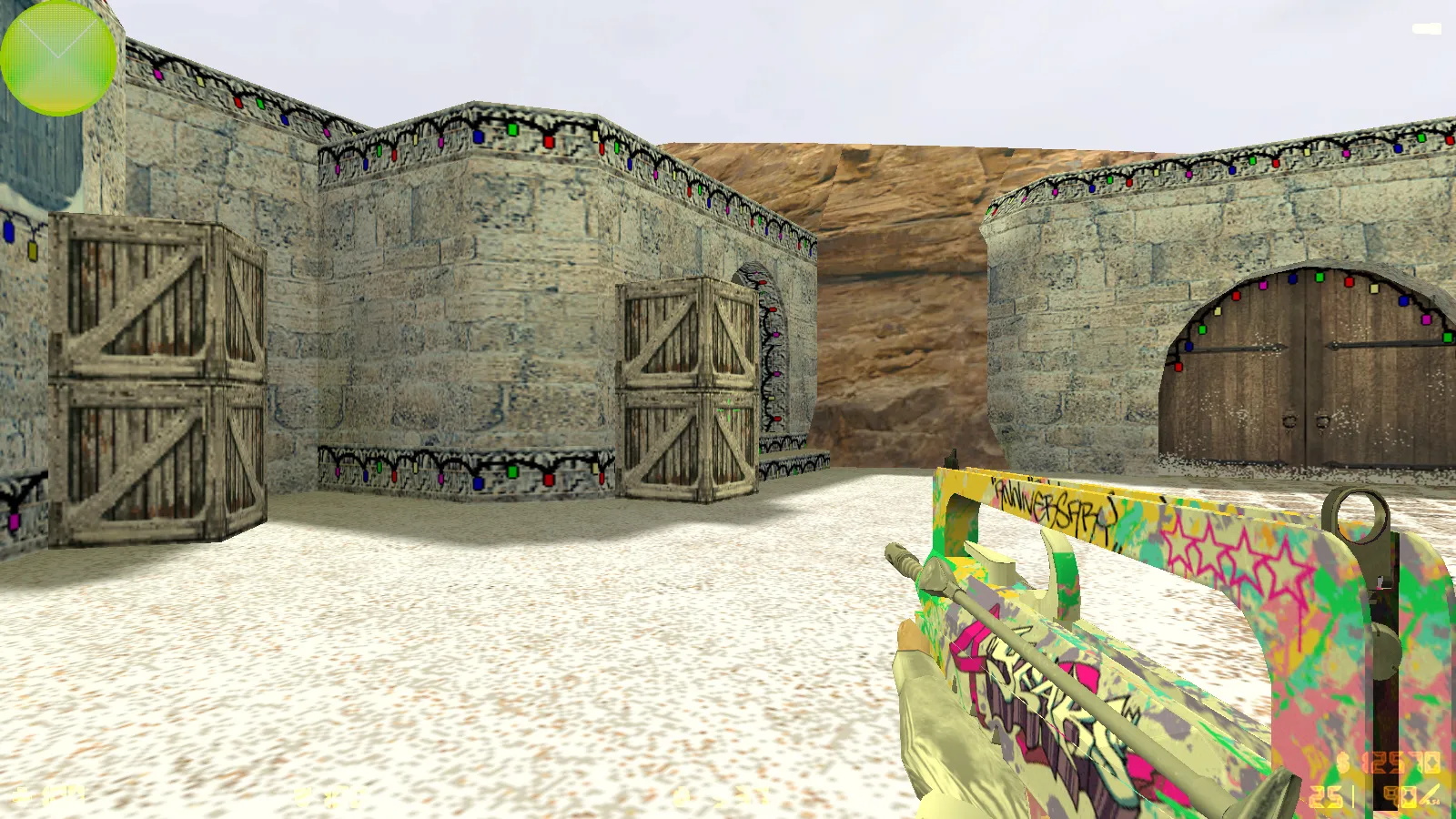 Скриншот  CS 1.6 от Вовчика Кабанова: 12 нововведений, скины оружия, меню, звуки, конфиг и стабильный запуск