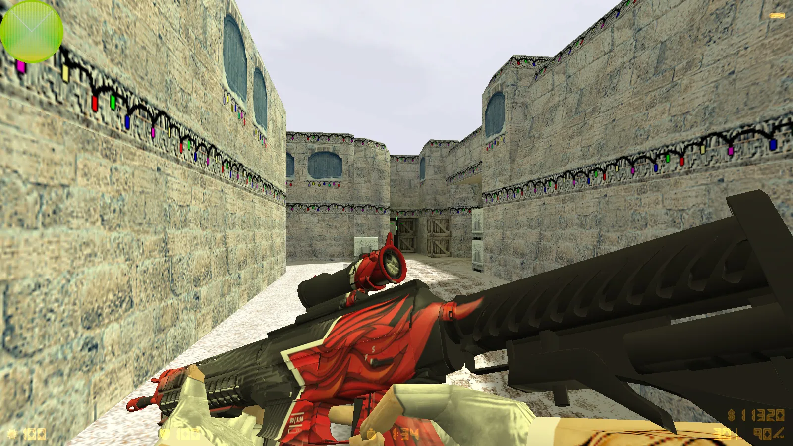 Скриншот  CS 1.6 от Вовчика Кабанова: 12 нововведений, скины оружия, меню, звуки, конфиг и стабильный запуск