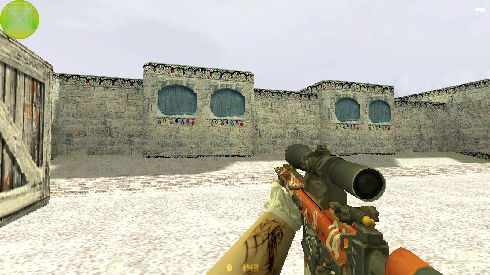 Скриншот  CS 1.6 от Вовчика Кабанова: 12 нововведений, скины оружия, меню, звуки, конфиг и стабильный запуск