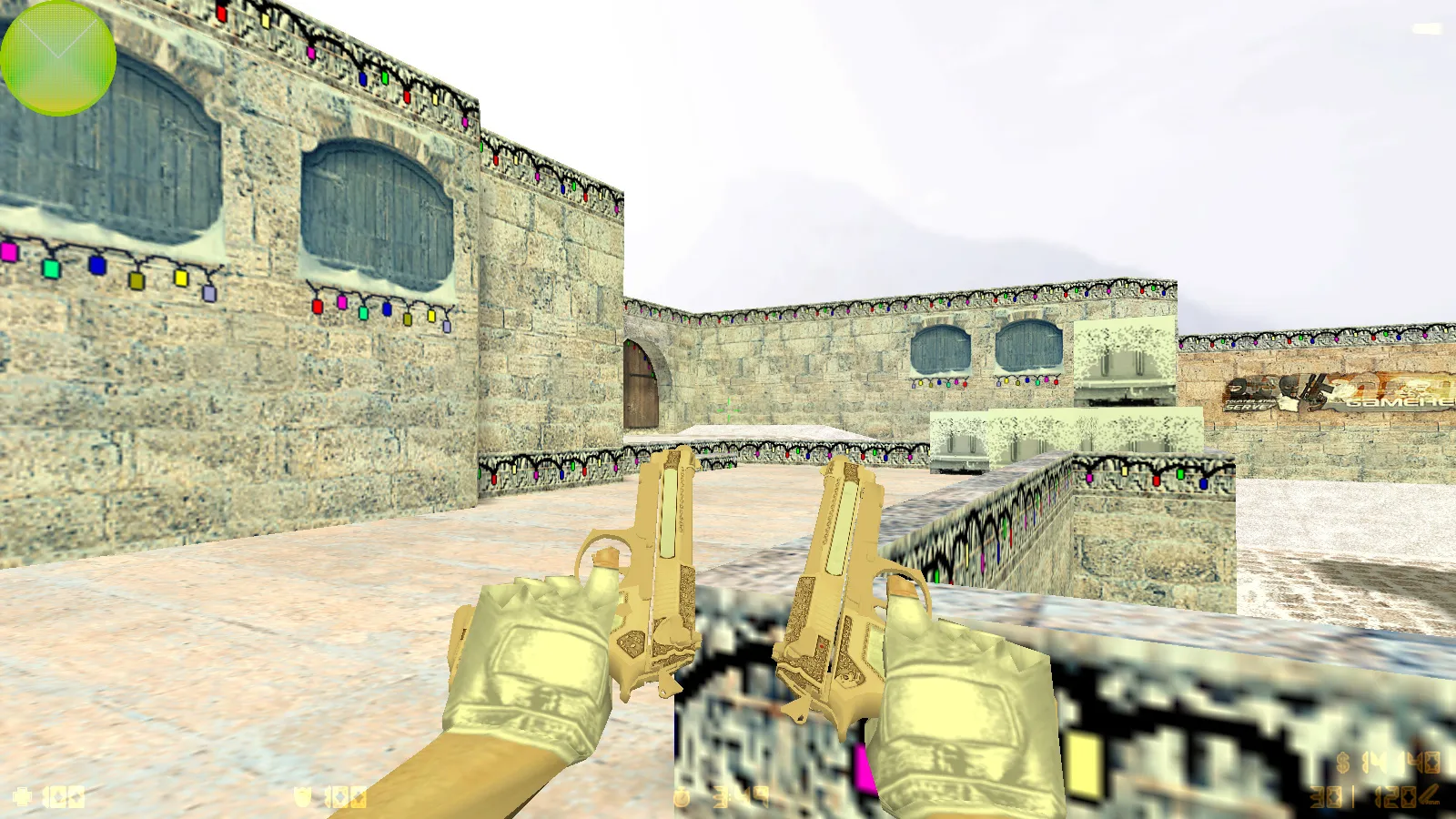 Скриншот  CS 1.6 от Вовчика Кабанова: 12 нововведений, скины оружия, меню, звуки, конфиг и стабильный запуск