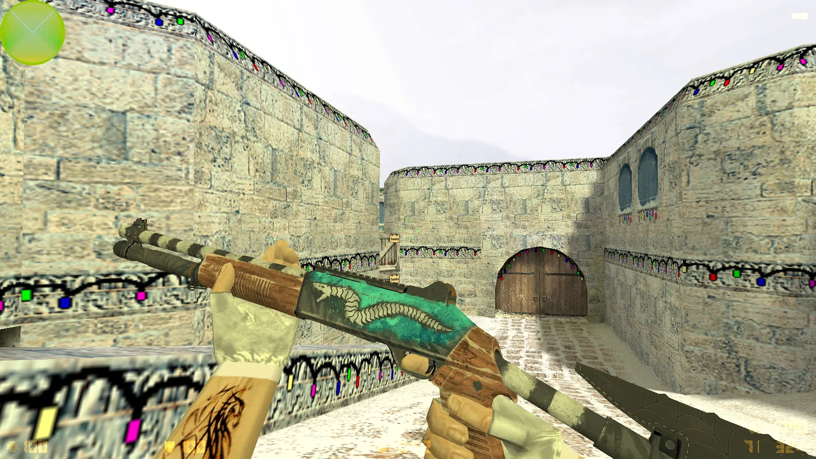 Скриншот  CS 1.6 от Вовчика Кабанова: 12 нововведений, скины оружия, меню, звуки, конфиг и стабильный запуск