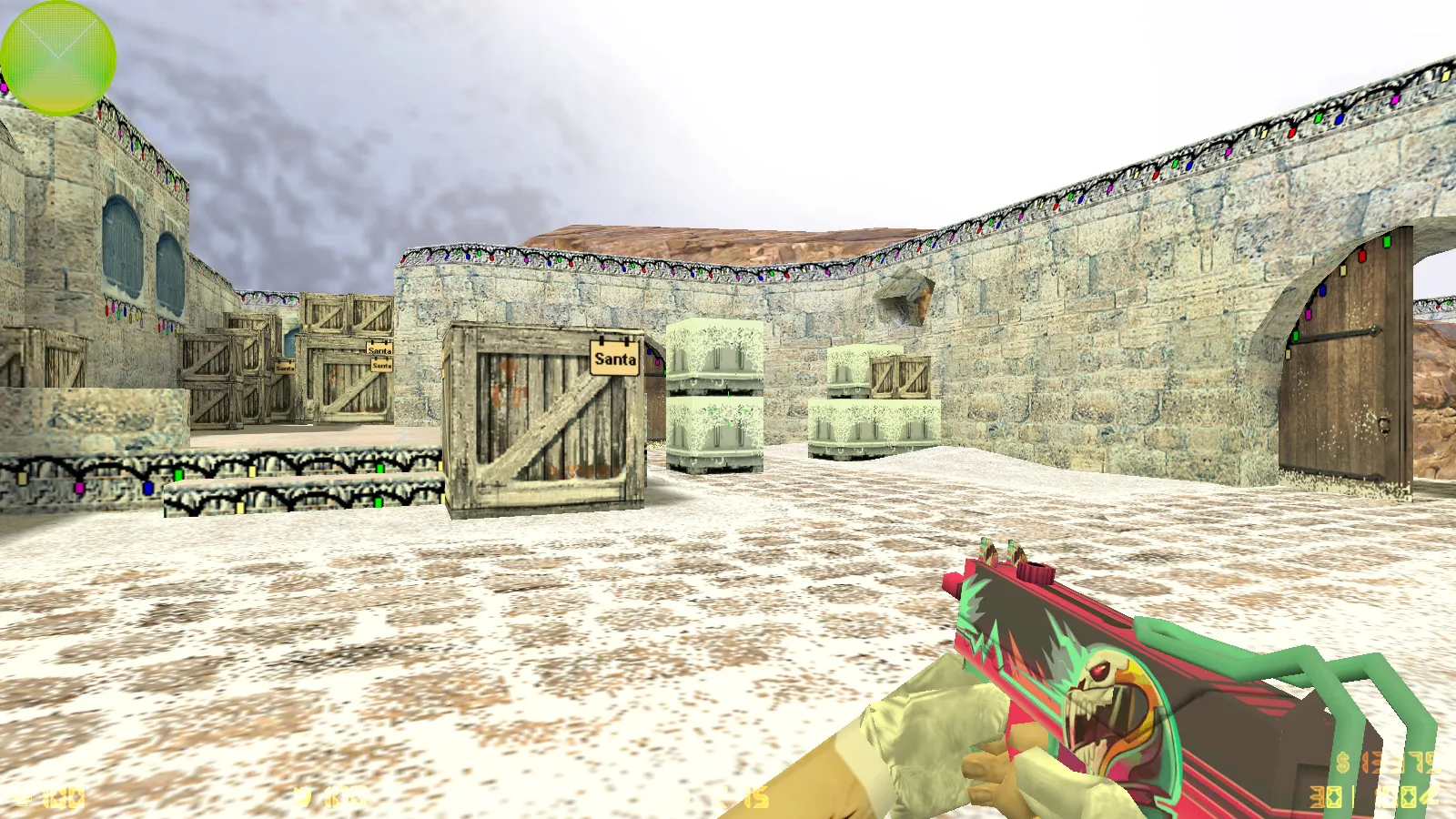 Скриншот  CS 1.6 от Вовчика Кабанова: 12 нововведений, скины оружия, меню, звуки, конфиг и стабильный запуск