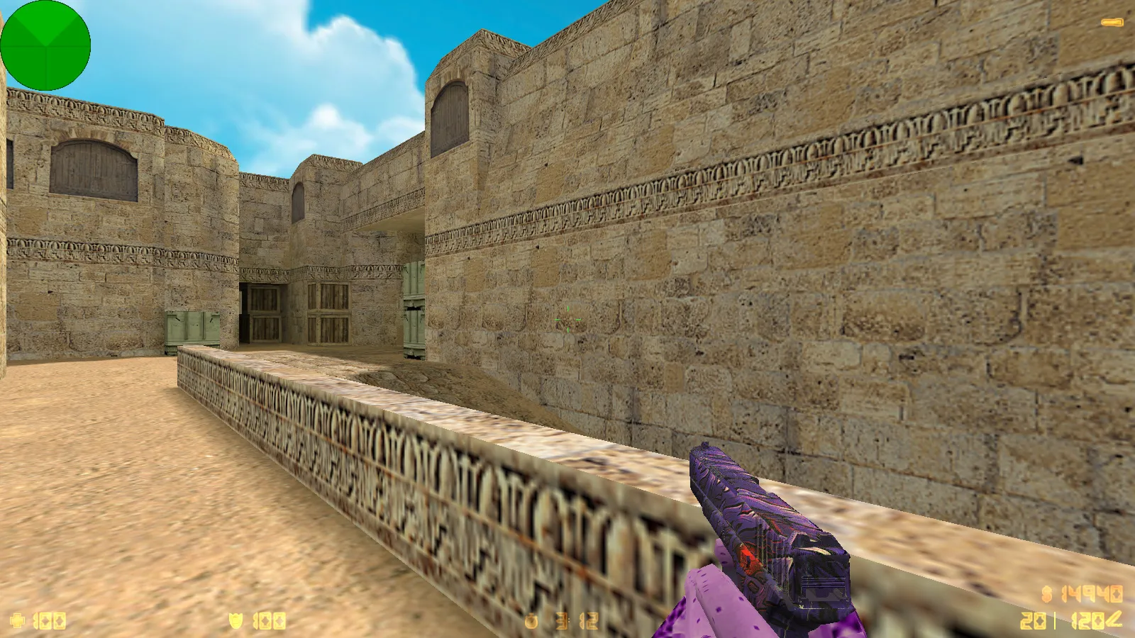 Скриншот  CS 1.6 от WANGAZOREDD: блогерская сборка с 27 моделями оружия, уникальными перчатками, темной темой меню и оптимизированным конфигом