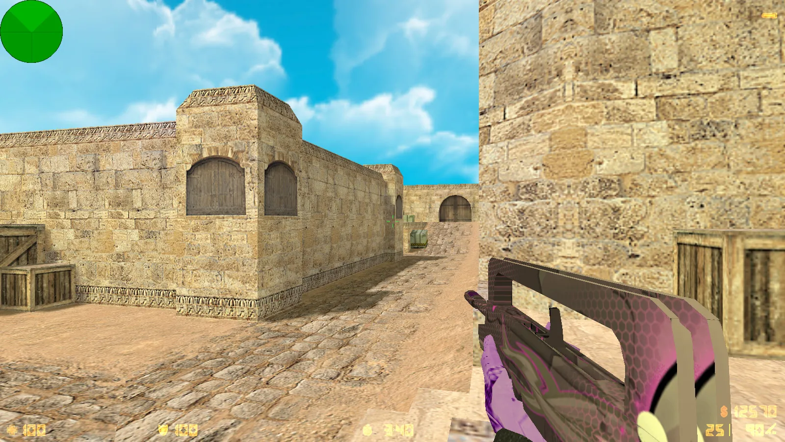 Скриншот  CS 1.6 от WANGAZOREDD: блогерская сборка с 27 моделями оружия, уникальными перчатками, темной темой меню и оптимизированным конфигом