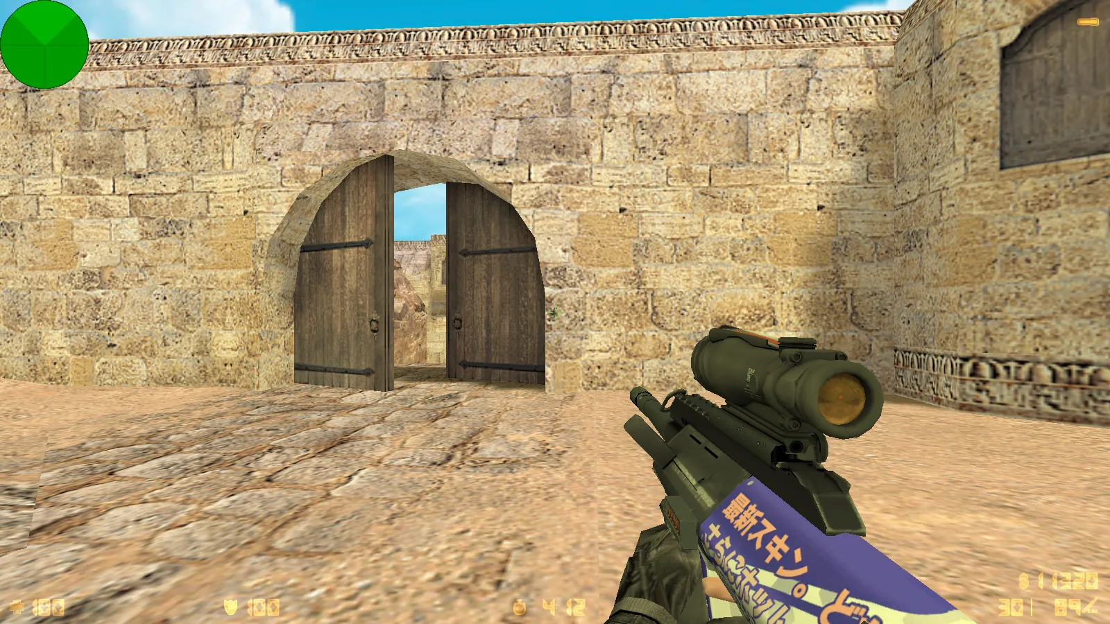 Скриншот  CS 1.6 от WANGAZOREDD: блогерская сборка с 27 моделями оружия, уникальными перчатками, темной темой меню и оптимизированным конфигом