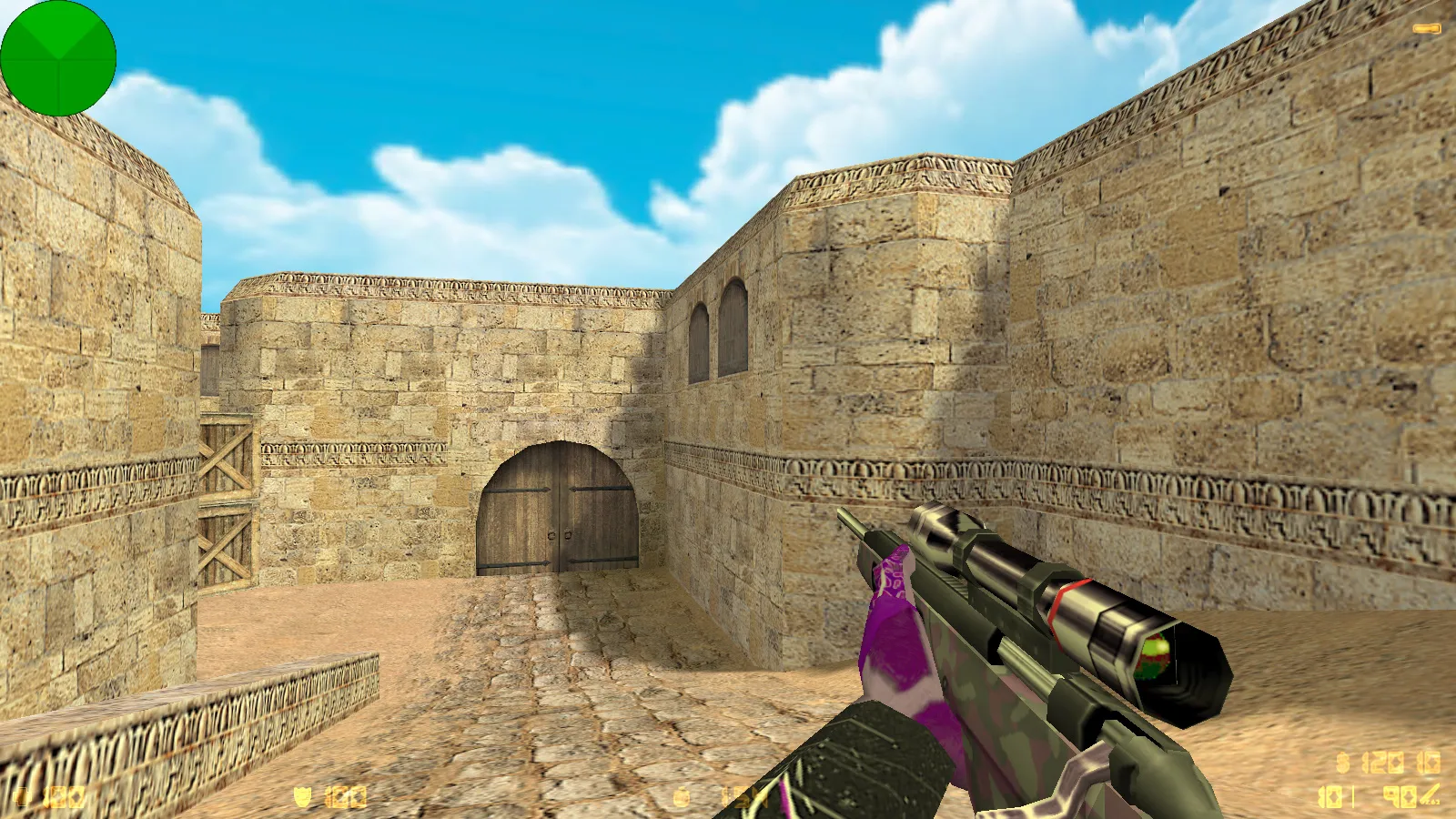 Скриншот  CS 1.6 от WANGAZOREDD: блогерская сборка с 27 моделями оружия, уникальными перчатками, темной темой меню и оптимизированным конфигом