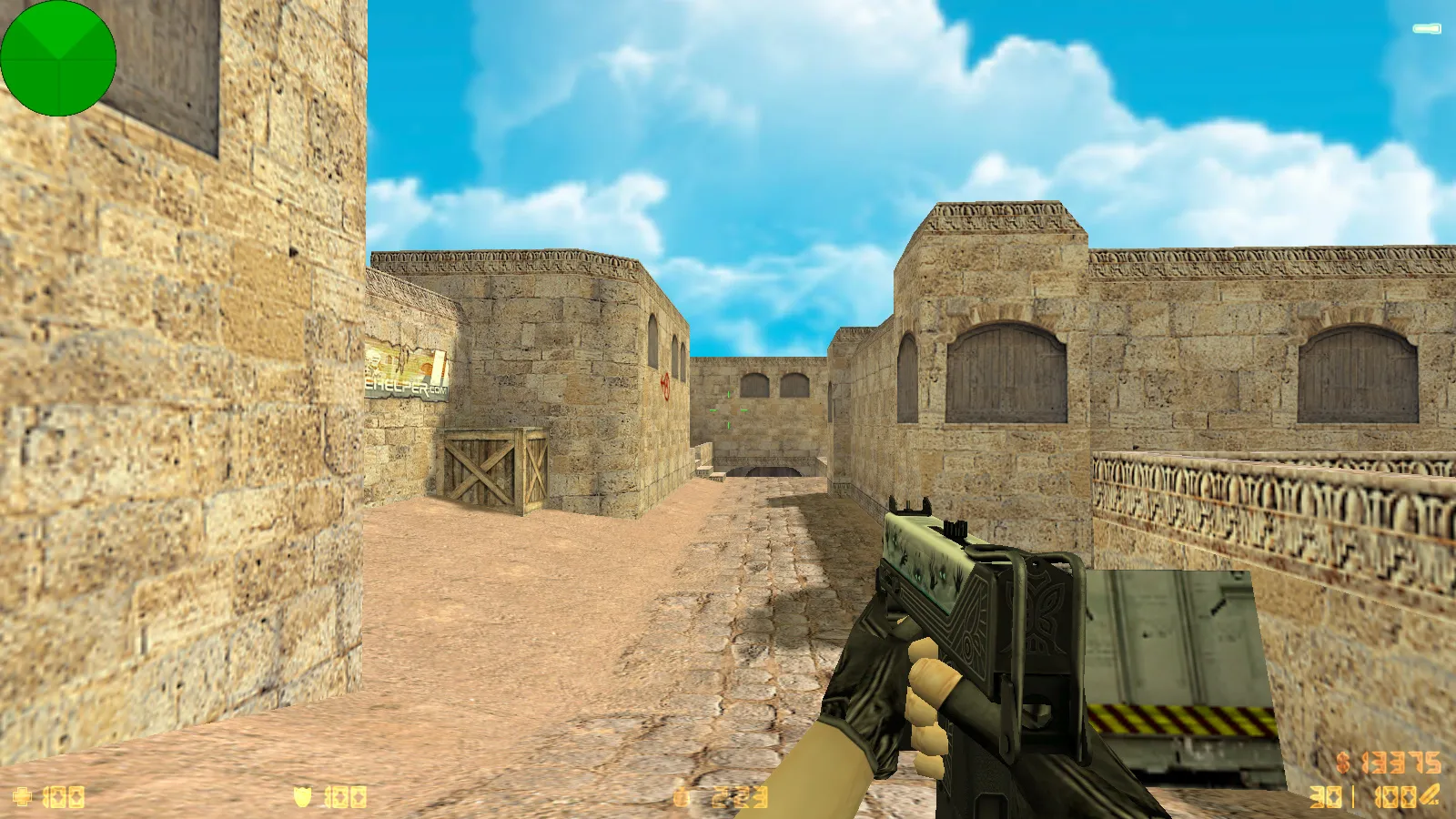 Скриншот  CS 1.6 от WANGAZOREDD: блогерская сборка с 27 моделями оружия, уникальными перчатками, темной темой меню и оптимизированным конфигом