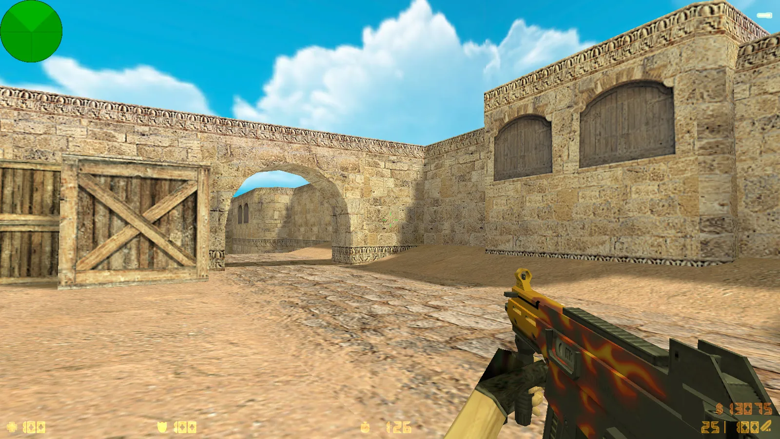 Скриншот  CS 1.6 от WANGAZOREDD: блогерская сборка с 27 моделями оружия, уникальными перчатками, темной темой меню и оптимизированным конфигом