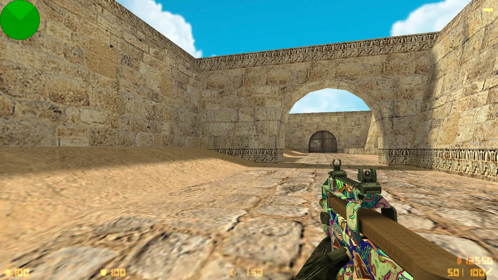 Скриншот  CS 1.6 от WANGAZOREDD: блогерская сборка с 27 моделями оружия, уникальными перчатками, темной темой меню и оптимизированным конфигом