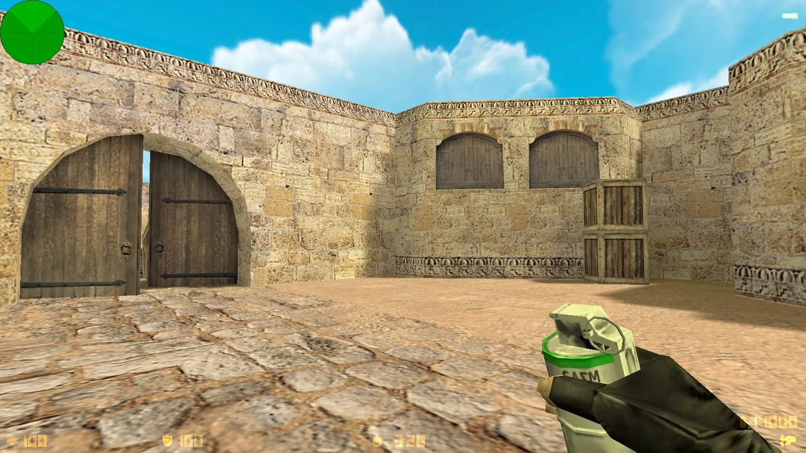 Скриншот  CS 1.6 от WANGAZOREDD: блогерская сборка с 27 моделями оружия, уникальными перчатками, темной темой меню и оптимизированным конфигом