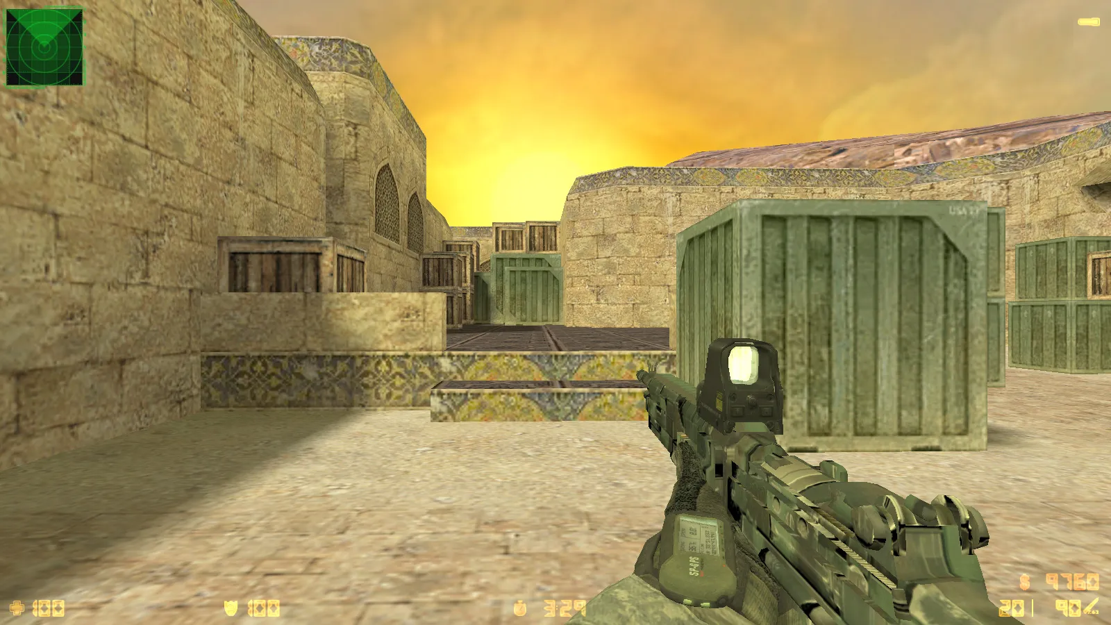 Скриншот  CS 1.6 Warface сборка: 10 новинок, реалистичное оружие, темное меню, оптимизированный конфиг, звуки и текстуры